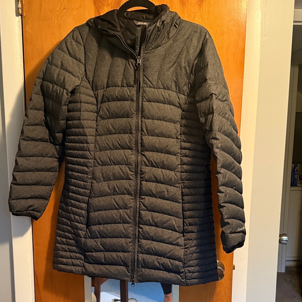 Eddie Bauer Women's Charcoal Puffer Coat